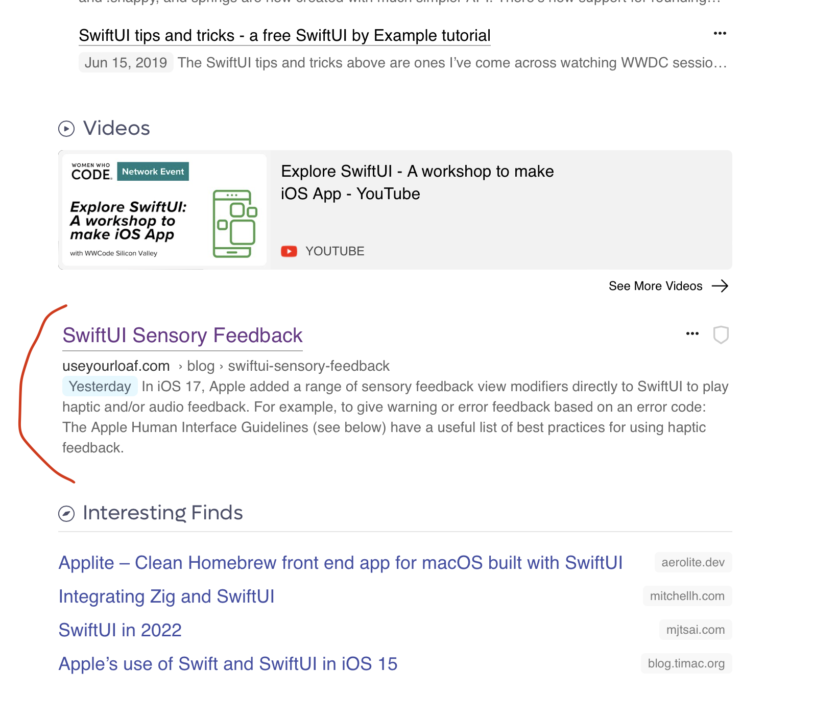swiftui search example