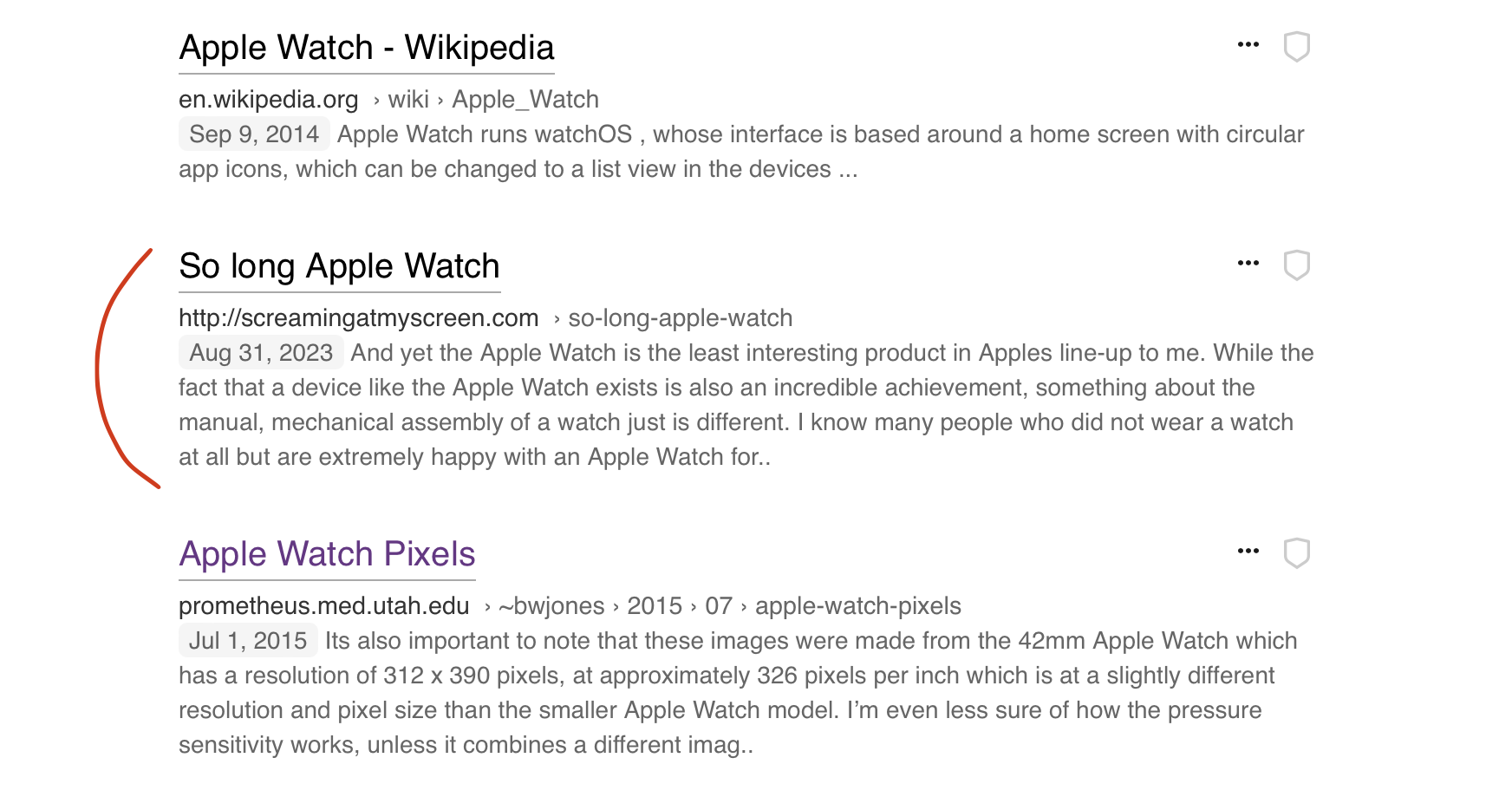 apple watch example