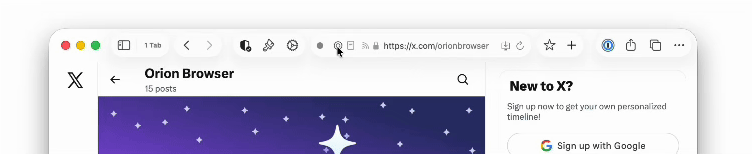 Browser window showing Focus Mode being activated, simplifying webpage content by removing distractions.