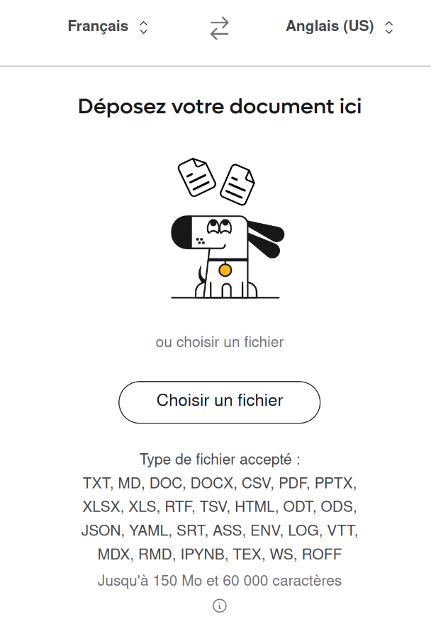 {Screenshot of the limitation message, in French}