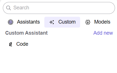 {The three categories}
