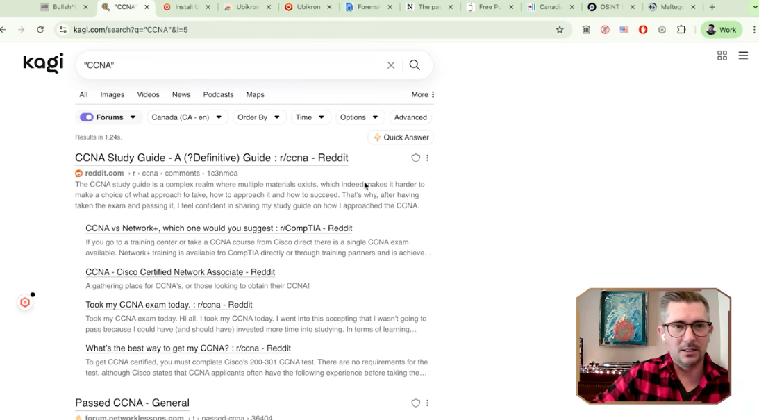 Results for "CCNA" with the Forums lens toggled on