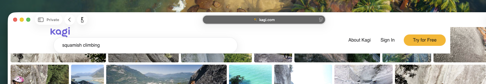 screenshot-2026-09-16-at-114857.png {A screenshot of a set of image results for the query “squamish climbing”, exhibiting the described graphical bugs.}